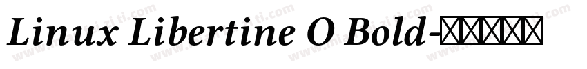 Linux Libertine O Bold字体转换